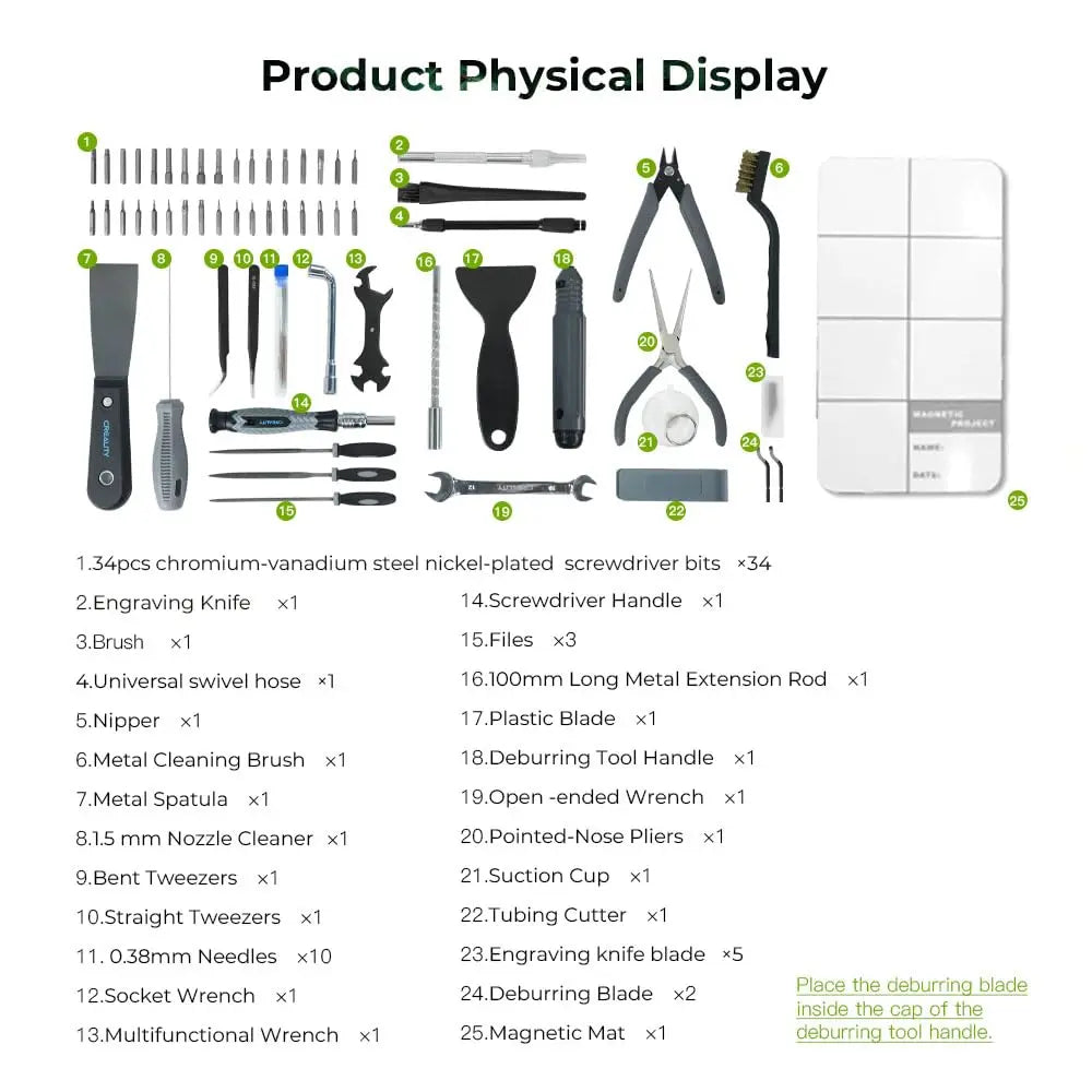 Creality 3D Printer Tool Kit (74 Pieces)