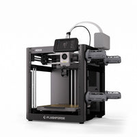 Spectra Color compact 4-color 3D printer with filament switching box and four spool holders, on a white background